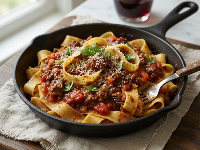 Skillet Beef Ragu Pappardelle