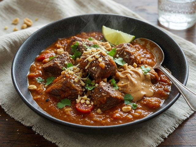 Slow-Cooker Maafe Peanut Stew with Lamb