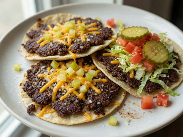 Smash Burger Tacos