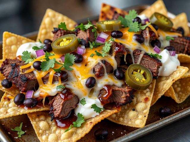 Smoky Sheet-Pan Brisket Nachos