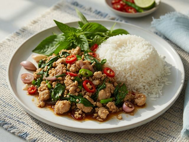 Thai Basil Chicken (Pad Krapow) with Jasmine Rice