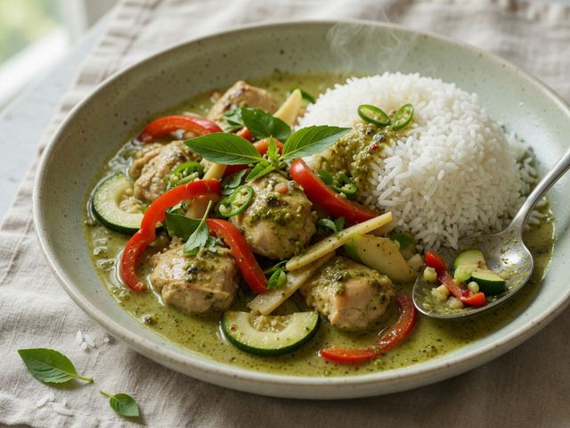 Thai Green Curry Chicken with Jasmine Rice