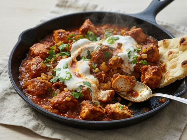 Weeknight Chicken Tikka Masala Skillet