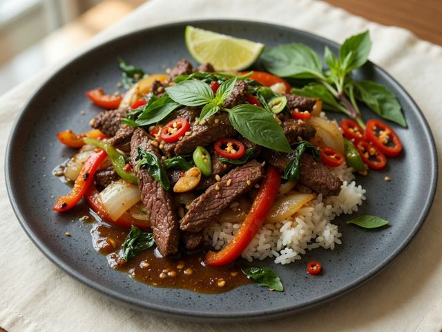 Weeknight Thai Basil Beef Stir-Fry