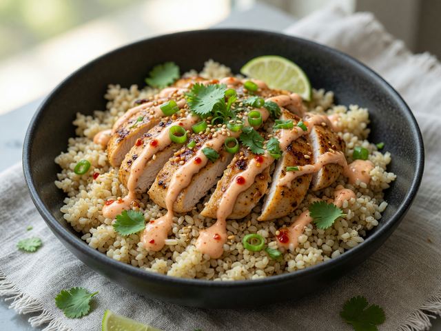 Weight-Loss Bang Bang Chicken Bowls