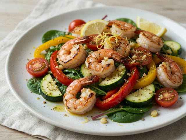 Weight-Loss Shrimp and Veggie Skillet
