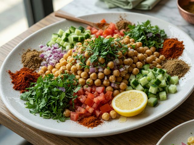 30-Minute Indian Chaat Board with Chickpeas