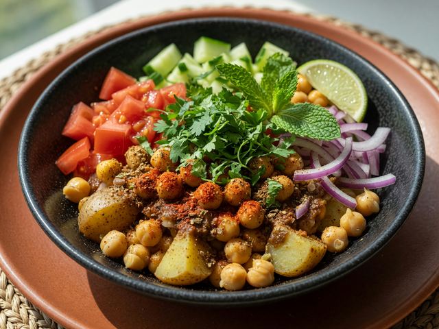 30-Minute Indian Chickpea Chaat Bowls
