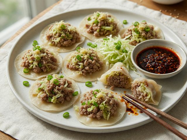 30-Minute No-Fold Pork Dumplings