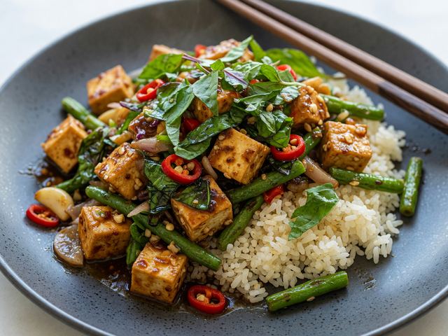 30-Minute Thai Basil Tofu Stir Bowls
