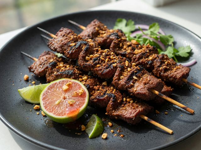 5-Ingredient Suya-Spiced Beef Skewers