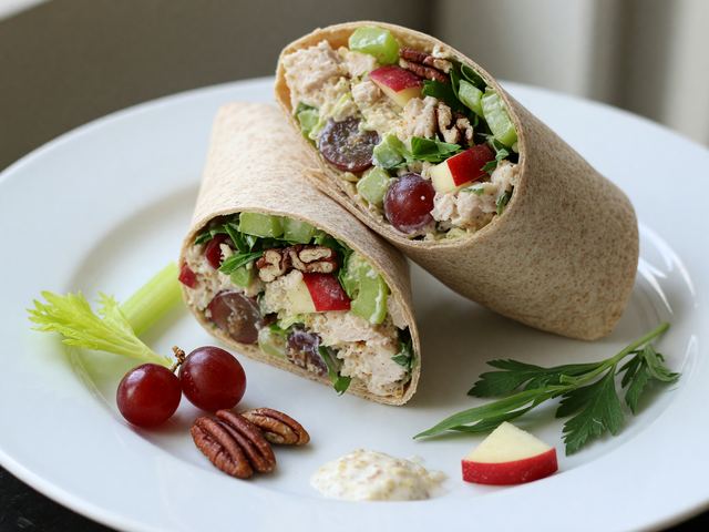 American Honeycrisp Apple & Herb Turkey Salad Wraps