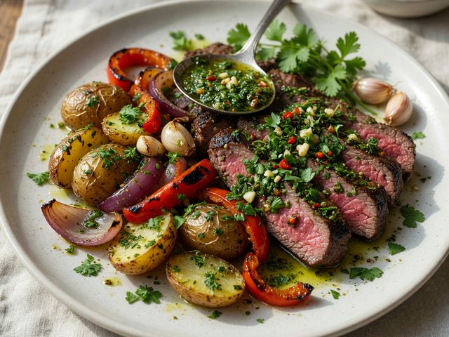 Argentine Chimichurri Steak Sheet-Pan