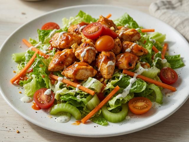 Buffalo Ranch Chicken Chopped Salad