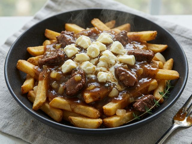 Canadian Poutine-Inspired Crockpot Gravy Fries