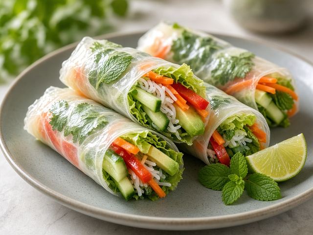 Catbus Cucumber Salad Rolls