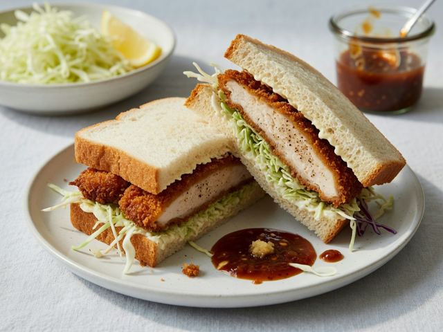 Chicken Katsu Sandos with Quick Tonkatsu Sauce