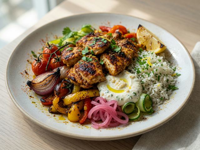 Chicken Shawarma Sheet-Pan Bowl