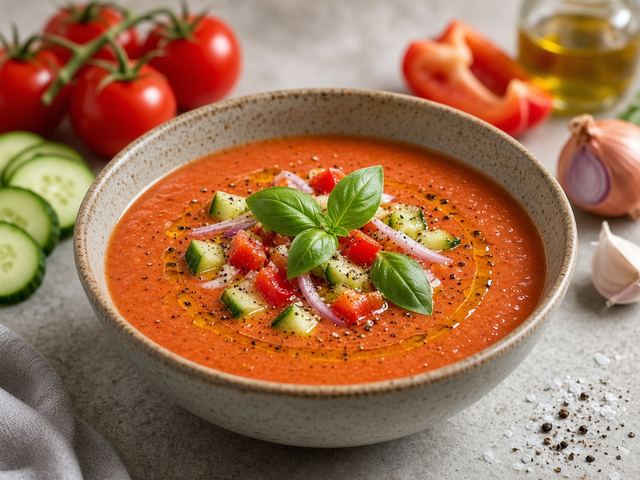 Chilled Tomato Basil Soup