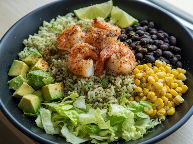 Chipotle Lime Shrimp Burrito Bowl