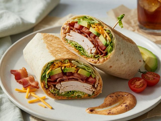 Chipotle-Maple Turkey Club Wraps