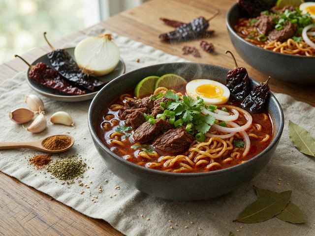 Classic-Swap Birria Ramen Bowls