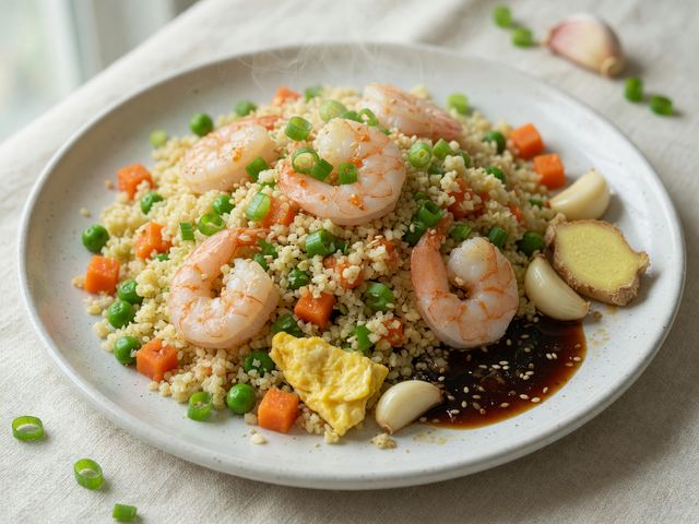 Classic-Swap Cauliflower Fried Rice with Shrimp