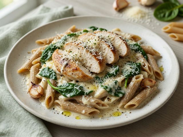 Creamy Cottage Cheese Chicken Alfredo Prep