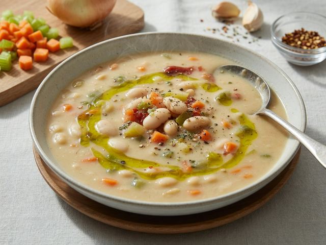 Creamy Tuscan White Bean Soup