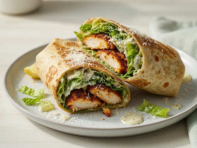 Crispy Chicken Caesar Wrap