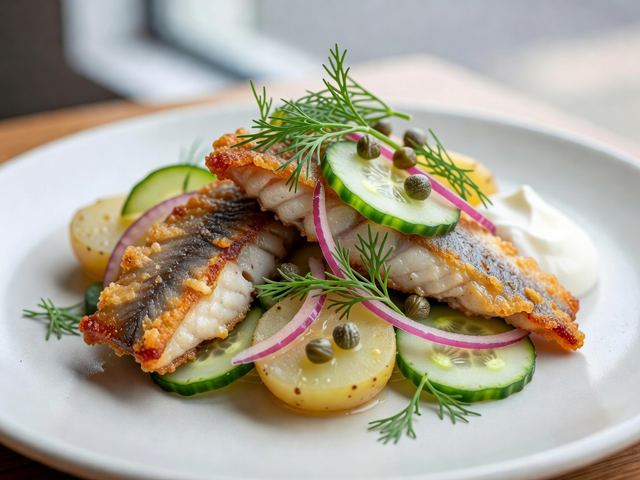 Crispy Herring & Potato Salad