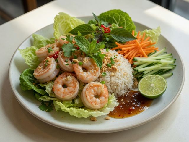 Deconstructed Shrimp Spring Roll Bowls
