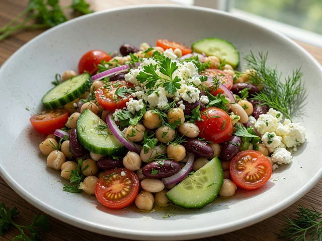 Dense Bean Salad Meal Prep