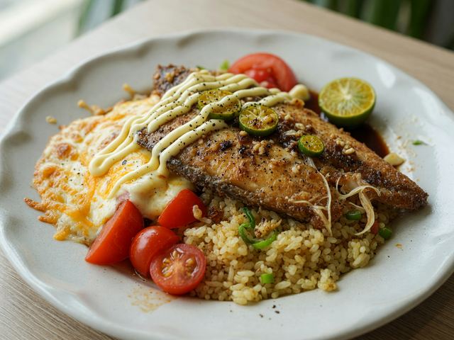 Filipino Cheesy Baked Bangus Bowl