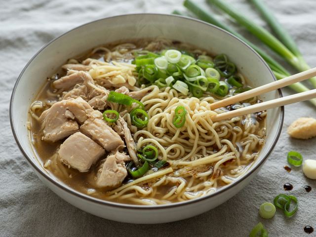 Ginger-Scallion Chicken Noodle Soup