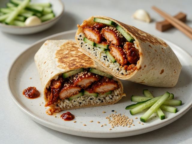 Gochujang Chicken Crunch Wraps