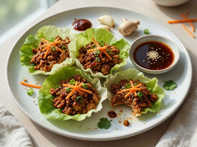 Gochujang Chicken Lettuce Wraps