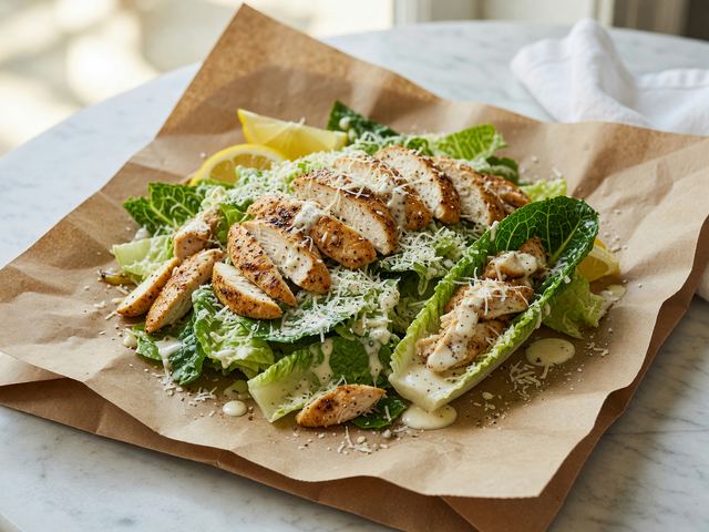 High-Protein Chicken Caesar Chip Walking Salad