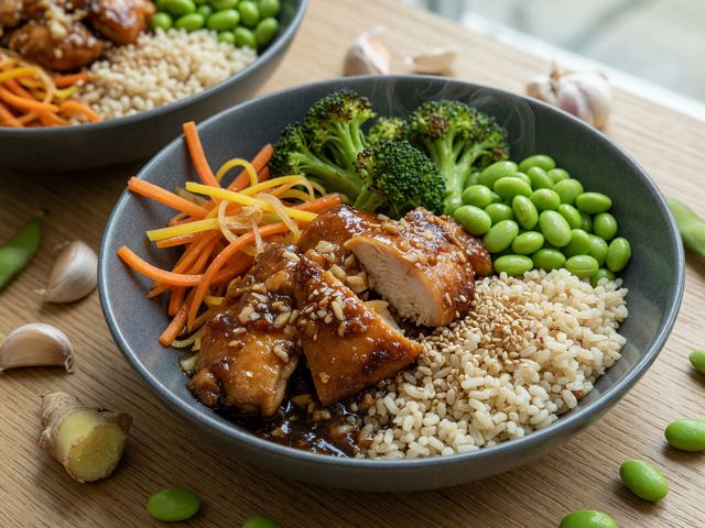 High-Protein Chicken Meal-Prep Power Bowls