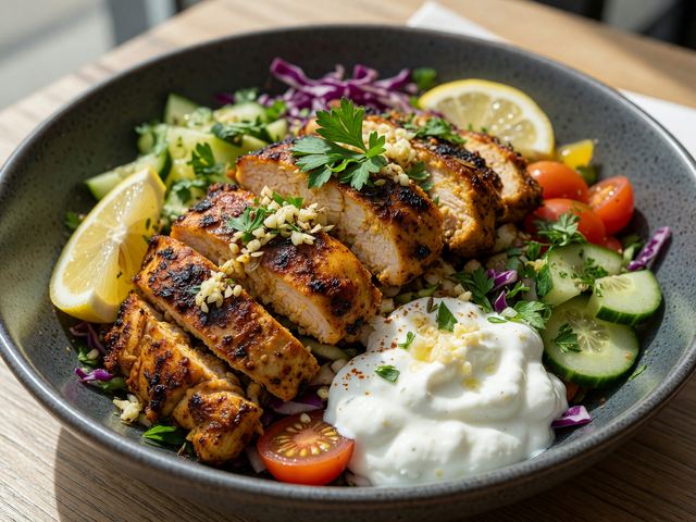 High-Protein Chicken Shawarma Bowl
