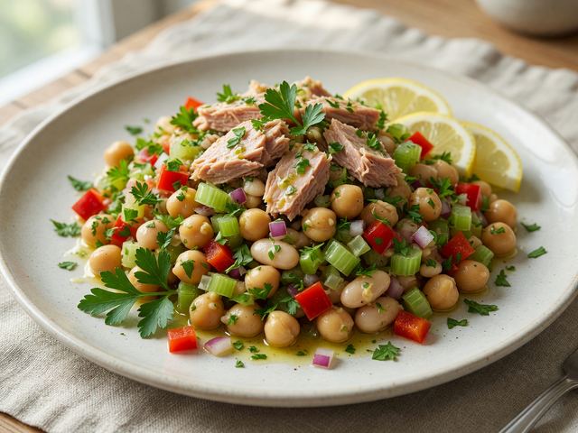 High-Protein Dense Bean and Tuna Salad
