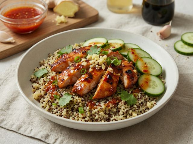 Honey-Sriracha Chicken Quinoa Bowls