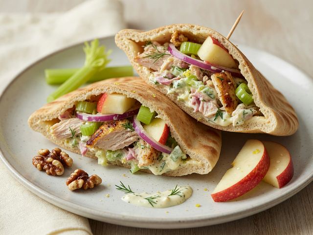 Honeycrisp Apple Chicken Salad Pita Pockets