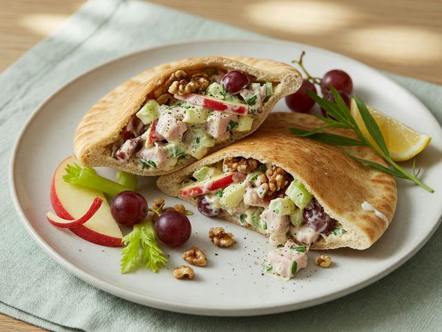 Honeycrisp Apple & Herb Turkey Salad Pita Pockets