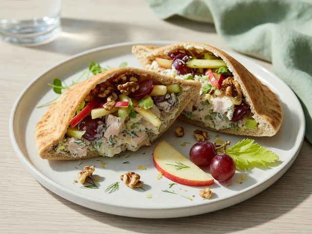 Honeycrisp Apple Turkey Salad Pita Pockets