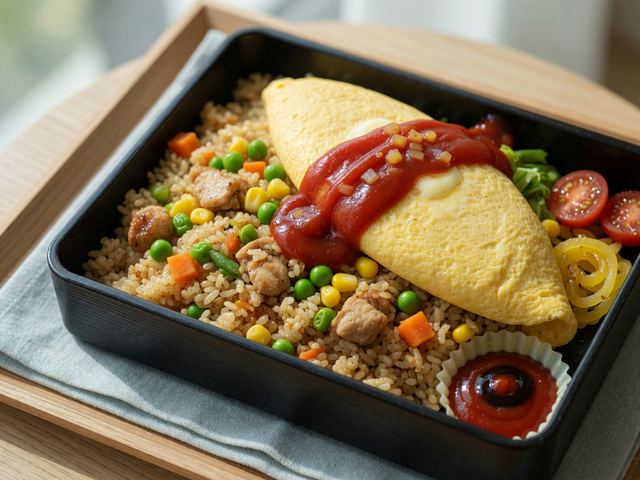 Japanese Omurice Lunch Box