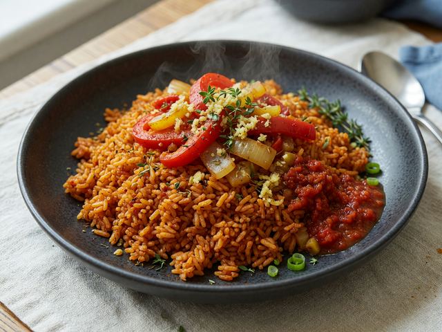 Jollof Rice Veggie Bowl