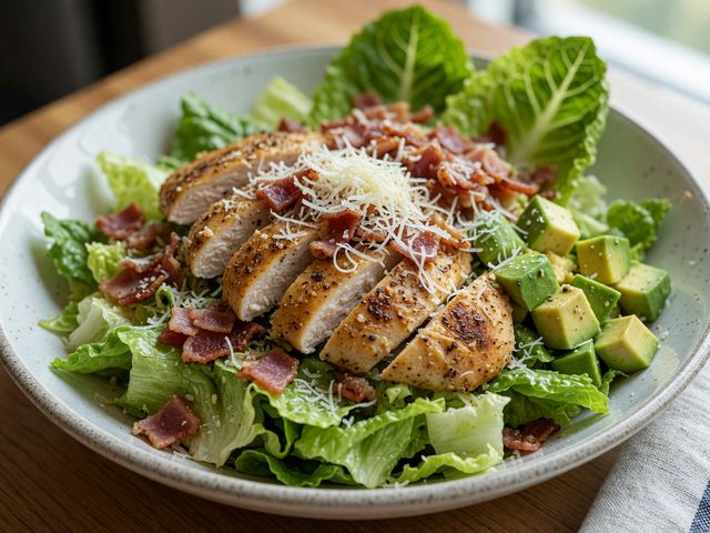 Keto Chicken Caesar Lettuce Bowls