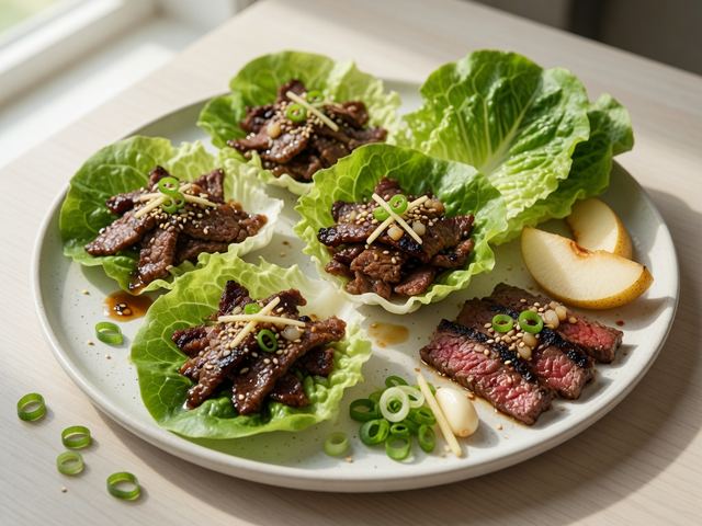 Korean Bulgogi Beef Lettuce Cups