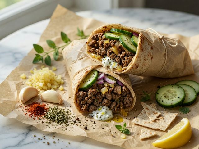 Lamb Gyro Parchment Wraps